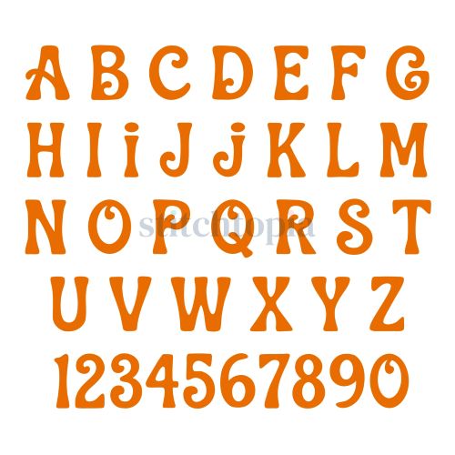 * Chia Seeds Embroidery Font .75" 1" 1.25" 1.5" 2" - Image 2