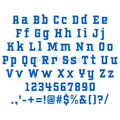 * College Embroidery Font 2.5" 3" 3.5" 4" 5" - Image 2