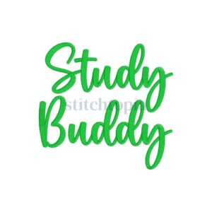 * Study Buddy Embroidery Font .75" 1" 1.25" 1.5" 2"