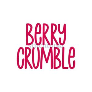 * Berry Crumble Embroidery Font .75" 1" 1.25" 1.5" 2" 2.5" 3"