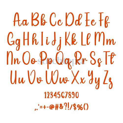 * Salvage Shop Embroidery Font 1" 1.25" 1.5" 2" 2.5" - Image 2