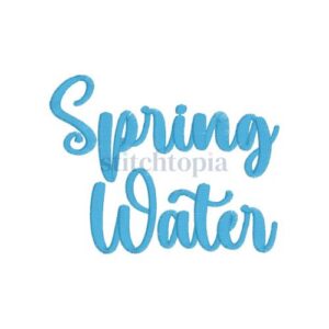 * Spring Water Embroidery Font .75" 1" 1.25" 1.5" 2"