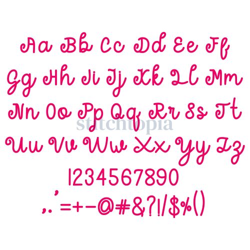 * Waiting Years Embroidery Font .75" 1" 1.25" 1.5" 2" - Image 2
