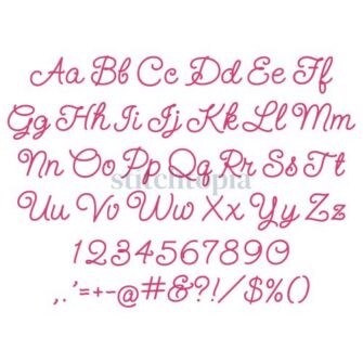 Embroided Writing * Wild Flowers Embroidery Font 2.5